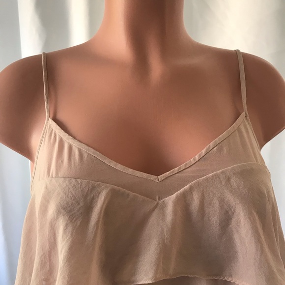 COPY - Rebecca Taylor Blush silk tiered ruffle cami tank - Picture 2 of 7
